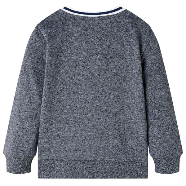 Kinder-Sweatshirt Marineblau Melange 104