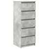 vidaXL Sideboard mit Schubladen Betongrau 37,5x35x99 cm Holzwerkstoff