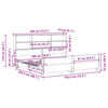 vidaXL Massivholzbett ohne Matratze 180x200 Kiefernholz