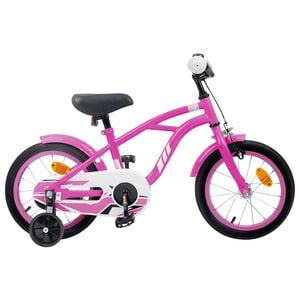 vidaXL Kinderfahrrad 12 Zoll f&uuml;r 2-4 Jahre alt Dunkelrosa
