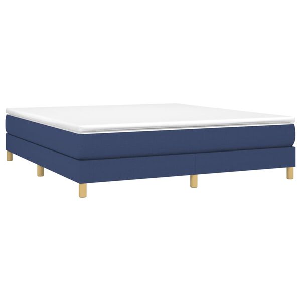 vidaXL Boxspringbettgestell Blau 160x200 cm Stoff