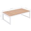 vidaXL 5-tlg. Garten-Lounge-Set mit Auflagen Aluminium und WPC