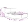 vidaXL Bettrahmen mit Kopfteil Sonoma-Eiche 150 x 200 cm Holzwerkstoff