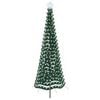 vidaXL LED-Lametta-Weihnachtsbaum mit Erdspie&szlig; EKENAS 250 cm 370 LEDs