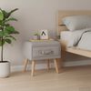 vidaXL Nachttisch Grau 40x35x40 Stoff