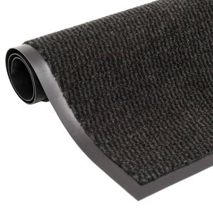 vidaXL Fu&szlig;matte getuftet 60x150 cm Schwarz