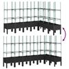 vidaXL Pflanzk&uuml;bel mit Rankgitter Schwarz 200x160x142,5 cm PP