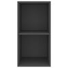 vidaXL TV-Wandschrank Grau 37x37x72 cm Holzwerkstoff