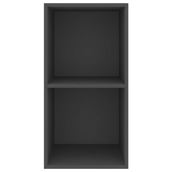vidaXL TV-Wandschrank Grau 37x37x72 cm Holzwerkstoff