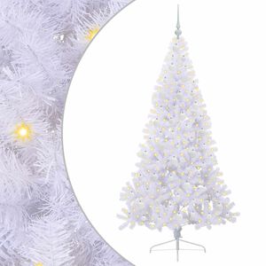 vidaXL K&uuml;nstlicher Weihnachtsbaum Wei&szlig; 180 cm PVC und Stahl