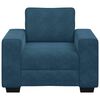 vidaXL Sessel Blau 100x77x82 cm Samt