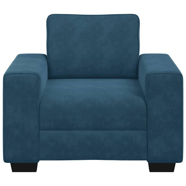 vidaXL Sessel Blau 100x77x82 cm Samt