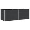 vidaXL Hochbeet Schwarz 250 x 100 x 91 cm WPC und Aluminium