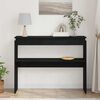 vidaXL Konsolentisch Schwarz Eichen-Optik 80 x 30 x 102 cm