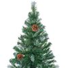 vidaXL K&uuml;nstlicher Weihnachtsbaum Gr&uuml;n 150 cm PVC und Stahl