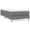 vidaXL Boxspringbettgestell Dunkelgrau 80x200 cm Stoff