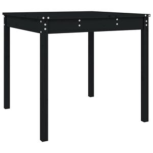 vidaXL Gartentisch Schwarz 82,5x82,5x76 cm Massivholz Kiefer