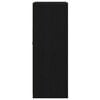 vidaXL Beistellschrank Schwarze Eiche 60,5 x 37 x 100 cm Holzwerkstoff