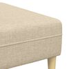 vidaXL Wohnzimmer Couch 3 pcs Creme Polyester