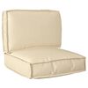 vidaXL Palettenkissenset Oxford-Stoff Beige 60 x 60 x 52 cm