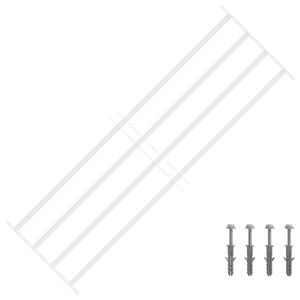 vidaXL Sicherheitsgitter f&uuml;r Fenster mit 4 Querstangen 3 pcs 93-174 cm