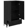vidaXL Highboard mit Schubladen Schwarz Eichen-Optik 70 x 31 x 115 cm