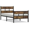 vidaXL Metallbett ohne Matratze R&auml;uchereiche 75x190 cm
