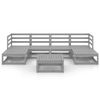 vidaXL 7-tlg. Garten-Lounge-Set Massivholz Kiefer