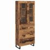 vidaXL Highboard 2 stk. Altholz 69,5 x 34 x 180 cm Holzwerkstoff