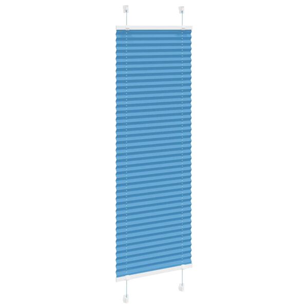 vidaXL Plissee Blau 50x150 cm Stoffbreite 49,4 cm Polyester