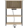 vidaXL Nachttisch Sonoma-Eiche 55 x 31 x 76 cm Holzwerkstoff