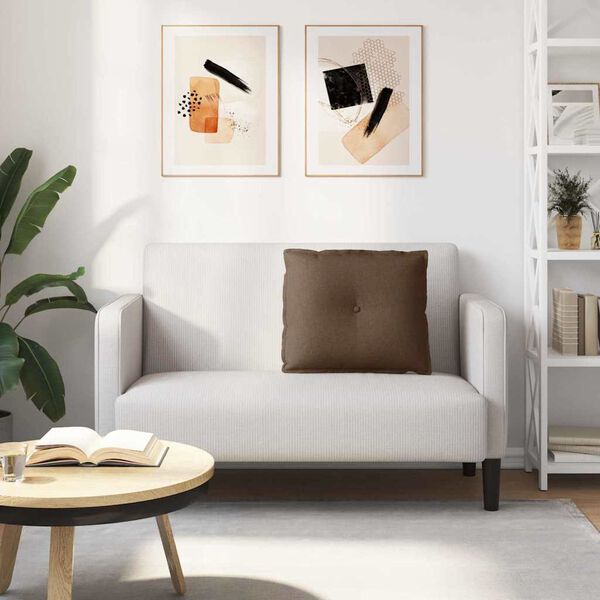 vidaXL R&uuml;ckenkissen Braun 60 x 19 x 50 cm Stoff