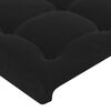 vidaXL Boxspringbett mit Matratze Schwarz 160x200 cm Samt
