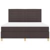 vidaXL Boxspringbett mit Matratze Dunkelbraun 180 x 200 cm Stoff