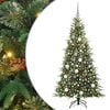 vidaXL K&uuml;nstlicher klappbarer Weihnachtsbaum Gr&uuml;n 180 cm PE und PVC