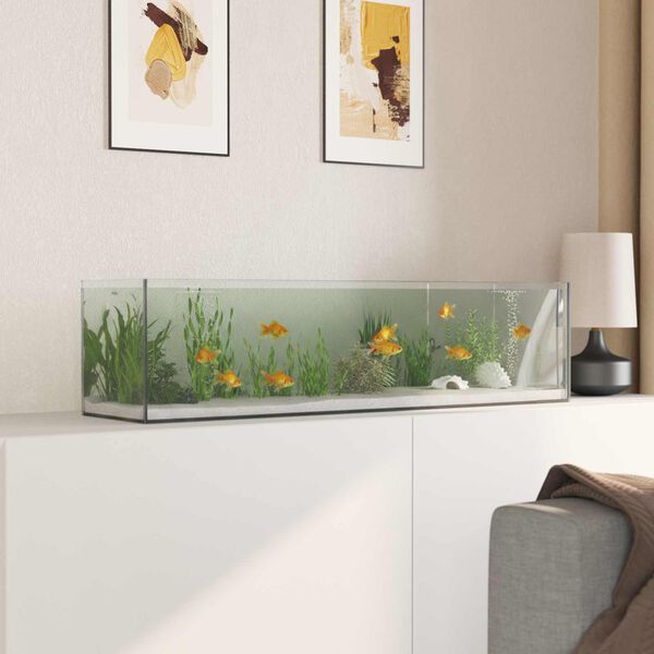 vidaXL Aquarium mit Speicher Transparent 80 x 20 x 20 cm Glas