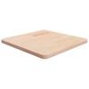 vidaXL Tischplatte Quadratisch 50x50x2,5 cm Eichenholz Unbehandelt