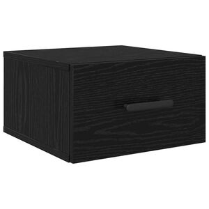 vidaXL Nachttisch Schwarz Eichen-Optik 35 x 35 x 20 cm Holzwerkstoff