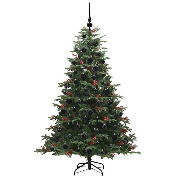 vidaXL K&uuml;nstlicher Weihnachtsbaum mit 300 LEDs mit St&auml;nder Gr&uuml;n 180 cm