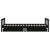 vidaXL Kinderbett mit Schubladen Schwarz 90x200 cm Massivholz Kiefer