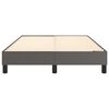 vidaXL Boxspringbettgestell Grau 120x200 cm Kunstleder