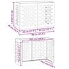 vidaXL Klimaanlagenabdeckung Wei&szlig; 90 x 40 x 60 cm Stahl