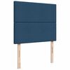 vidaXL Boxspringbett mit Matratze Blau 120x190 cm Stoff