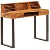 vidaXL Schreibtisch 110 x 50 x 94 cm Massivholz Akazie und Stahl