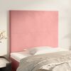 vidaXL Kopfteil Rosa 80x5x118/128 cm Samt