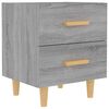 vidaXL Nachttisch Grau Sonoma 40x35x47,5 cm