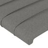 vidaXL Kopfteil mit Ohren Dunkelgrau 83x23x78/88 cm Stoff
