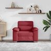 vidaXL Sessel Weinrot 100x81x84 cm Kunstleder