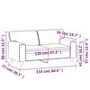 vidaXL 2-Sitzer-Sofa Braun 120 cm Kunstleder