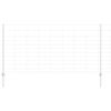 vidaXL Zaun mit Pfosten Silber 1,2 x 50 m Stahl